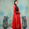 Salwar Set - Red - Image 2