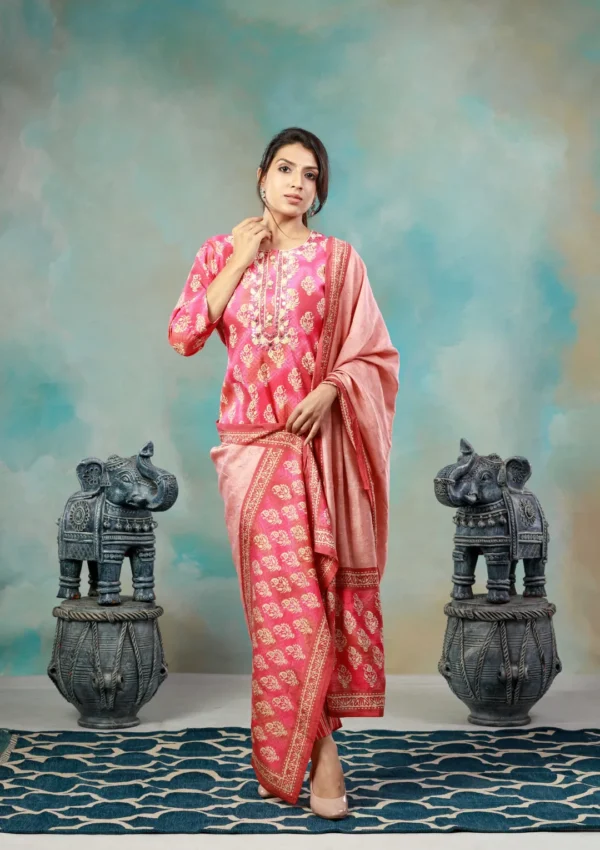 Salwar Set - Pink - Image 4